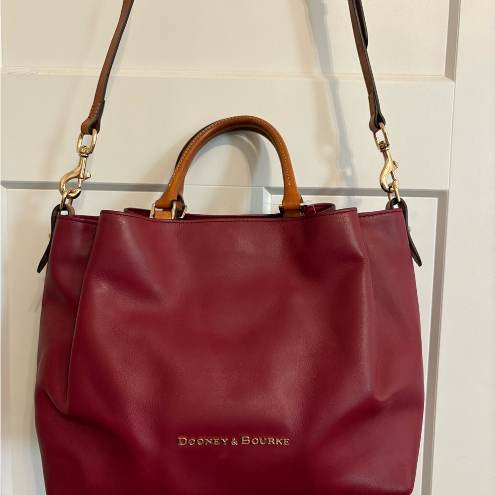 Dooney & Bourke Wine Leather Tote